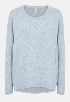 Toppe-Soyaconcept Ultrablød jerseytop Blåmeleret