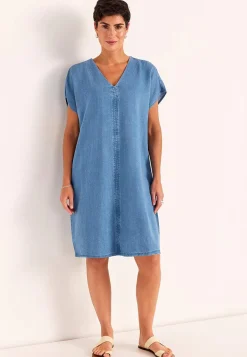 Denimkjoler|Denimkjoler- Ultrablød Premium cowboykjole | Cellbes