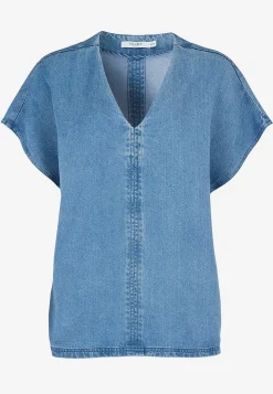 Premium|Premium-Cellbes of Sweden Ultrablød Premium cowboyskjorte Mellemblå Denim