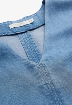 Premium|Premium-Cellbes of Sweden Ultrablød Premium cowboyskjorte Mellemblå Denim