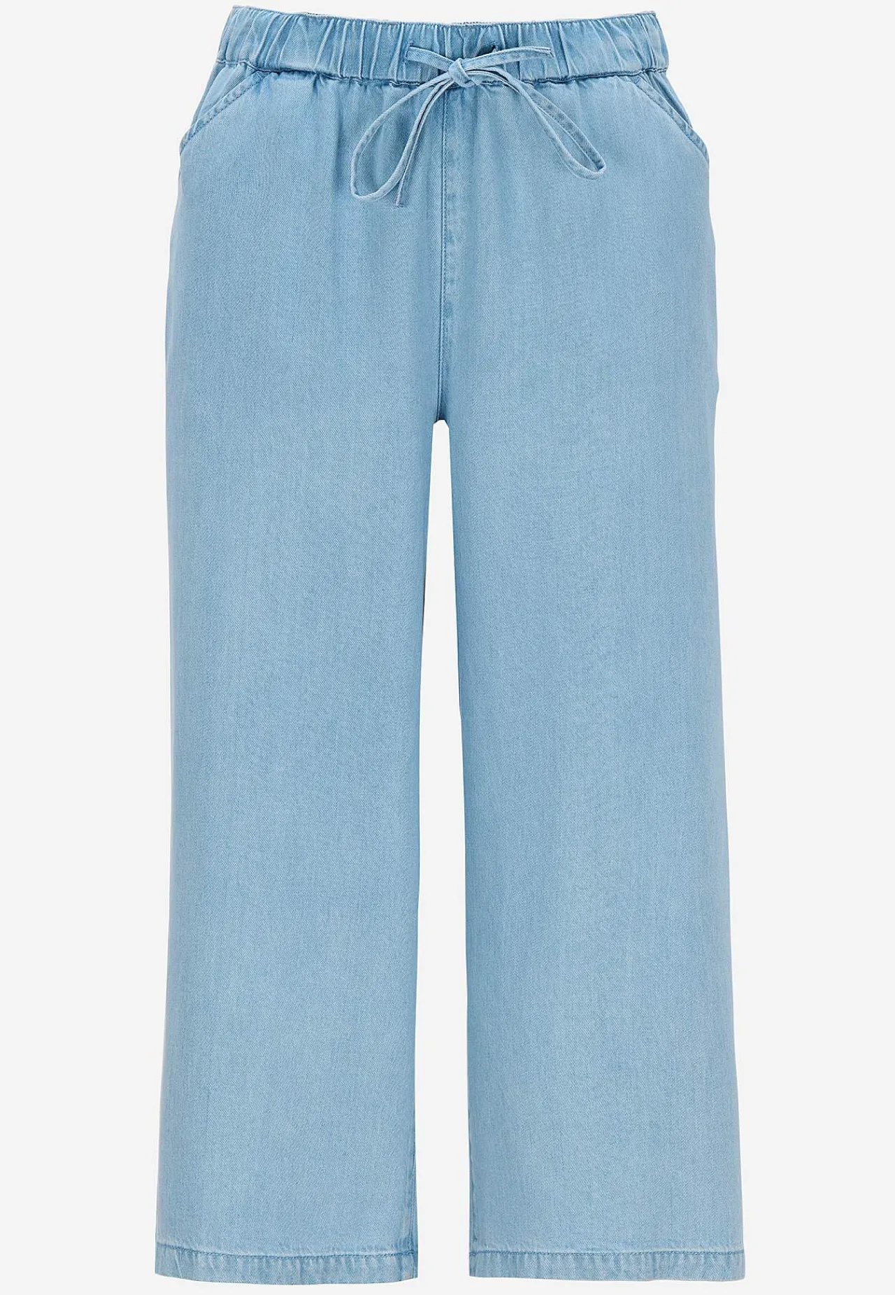 Culottes|Høj Talje-Cellbes of Sweden Ultrabløde Premium culottebukser Lyseblå / Denim