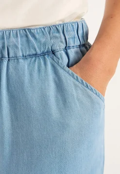 Culottes|Høj Talje-Cellbes of Sweden Ultrabløde Premium culottebukser Lyseblå / Denim