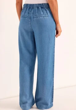 Vide Bukser|Vide Jeans-Cellbes of Sweden Ultrabløde Premium jeans Mellemblå Denim