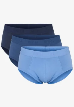 Underbukser- Underbukser i blød bomuld 3-pack Blå + Jeansblå + Marine