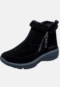 Lædersko|Boots-Skechers Vandafvisende vinterstøvle i ruskind Easy Going | Cellbes