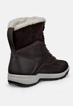 Lædersko|Boots-Ecco Vandtæt ankelstøvle med varmt for Trace Lite Mørkebrun