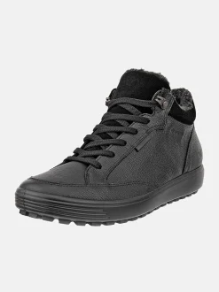 Sneakers|Lædersko- Vandtæt vintersko i læder Soft 7 Tred Sort