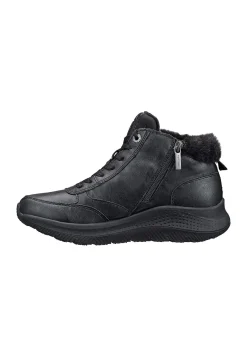 Bred Læst|Boots- Varmt foret ankelstøvle Comfort Sort