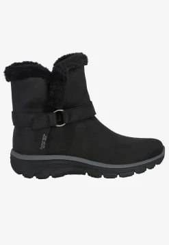 Boots|Vintersko-Skechers Varmt foret ankelstøvle Slip-ins: Easy Going - Dreamers Move Sort