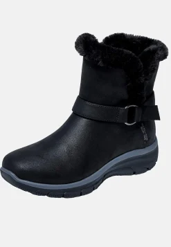 Boots|Vintersko-Skechers Varmt foret ankelstøvle Slip-ins: Easy Going - Dreamers Move Sort