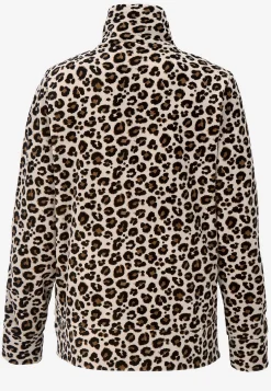 Matchende Sæt|Undertøj-Cellbes of Sweden Velourjakke med lynlås Wilma Beige / Leopard