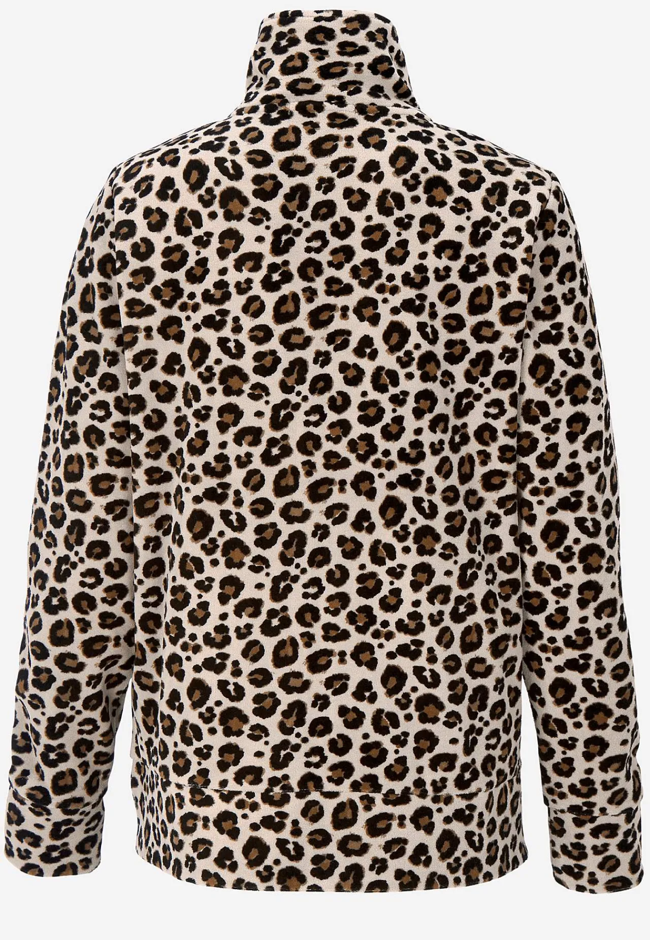 Matchende Sæt|Undertøj-Cellbes of Sweden Velourjakke med lynlås Wilma Beige / Leopard