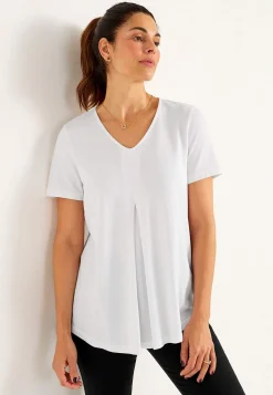 Toppe|T-Shirts-Cellbes of Sweden V-udskåret jerseytop | Cellbes