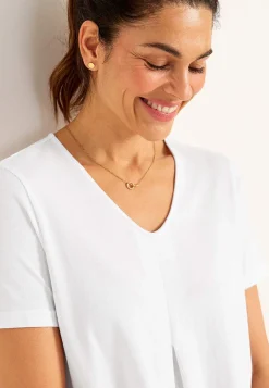Toppe|T-Shirts-Cellbes of Sweden V-udskåret jerseytop | Cellbes