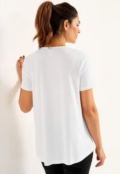 Toppe|T-Shirts-Cellbes of Sweden V-udskåret jerseytop | Cellbes