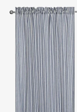 Gardinlængder|Flerpak-Cellbes of Sweden Vævede, stribede panelgardiner 2-pack Marine / Hvid / Stribet