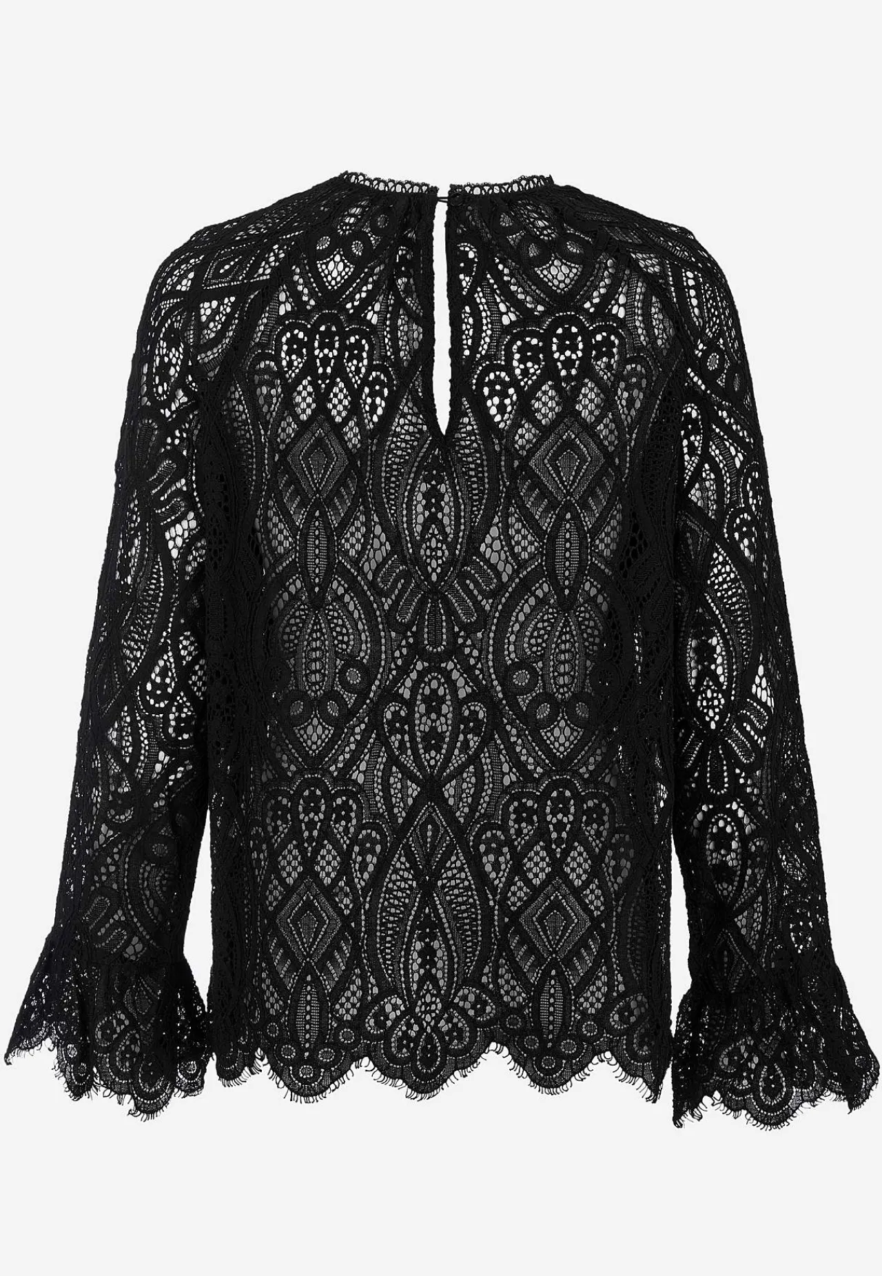 Bluser-Soyaconcept Vævet blondebluse Sort