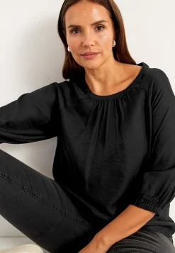 Bluser-Cellbes of Sweden Vævet bluse med struktur Sort