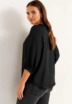 Bluser-Cellbes of Sweden Vævet bluse med struktur Sort