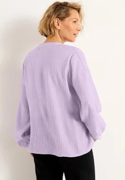 Bluser-Cellbes of Sweden Vævet bluse med struktur Lyslilla