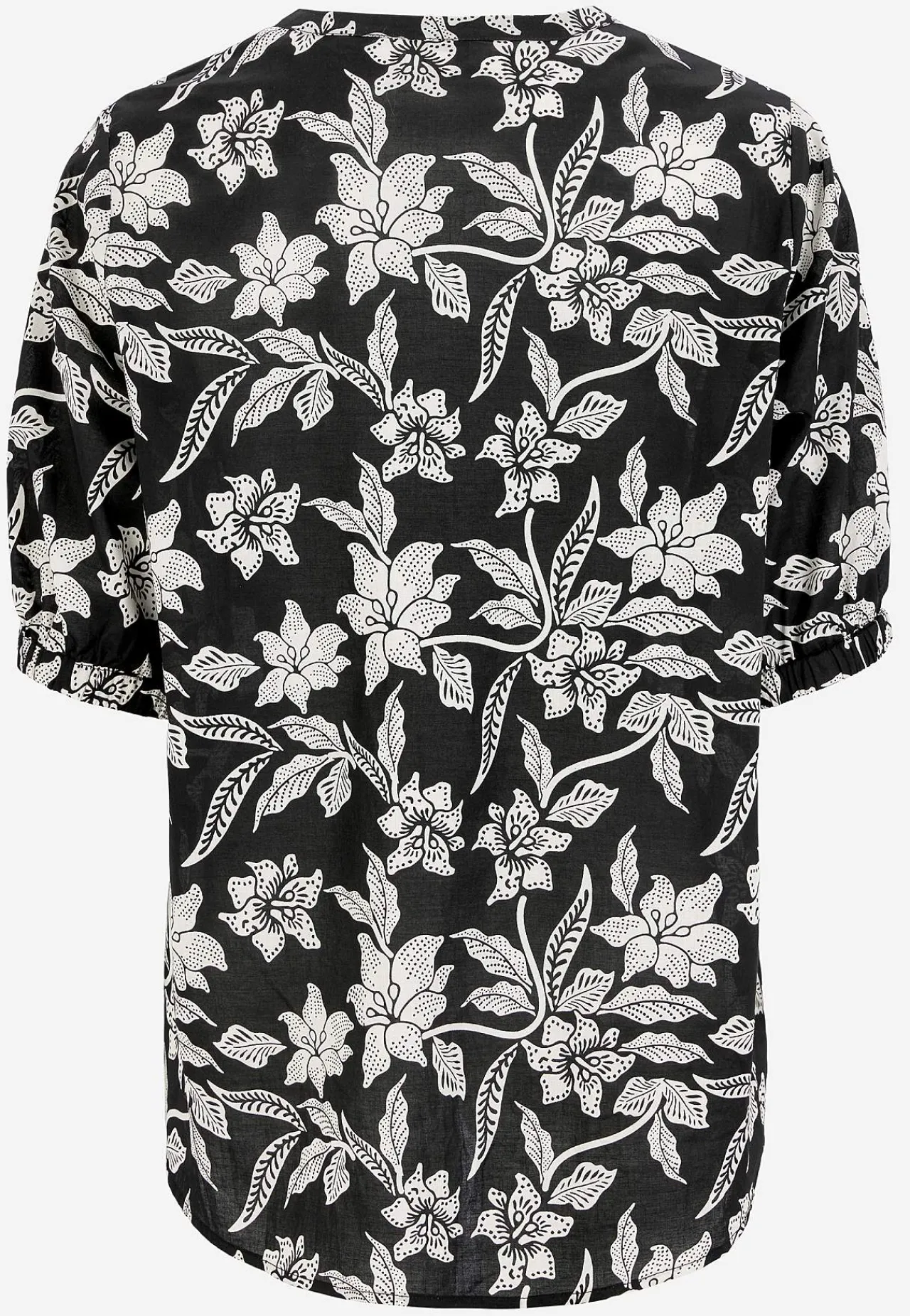 Mønstrede|Bluser-Cellbes of Sweden Vævet, mønstret bluse Sort / Blomstret
