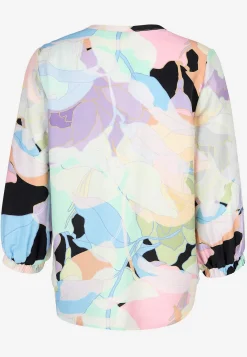 Mønstrede|Bluser- Vævet, mønstret bluse Multi / Mønstret
