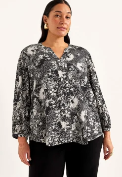 Mønstrede|Bluser-Cellbes of Sweden Vævet, mønstret bluse | Cellbes